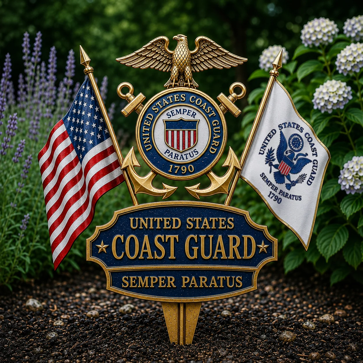 U.S Military Branch Tribute Garden Stake Collection, 🔥Buy 2 Free Shipping