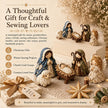 ✨ DIY Patchwork Nativity Scene Sewing Kit