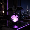 🔥Halloween Promotion - Gothic Dragon LED Crystal Ball Lamp for Dark Aesthetic Decor🐉