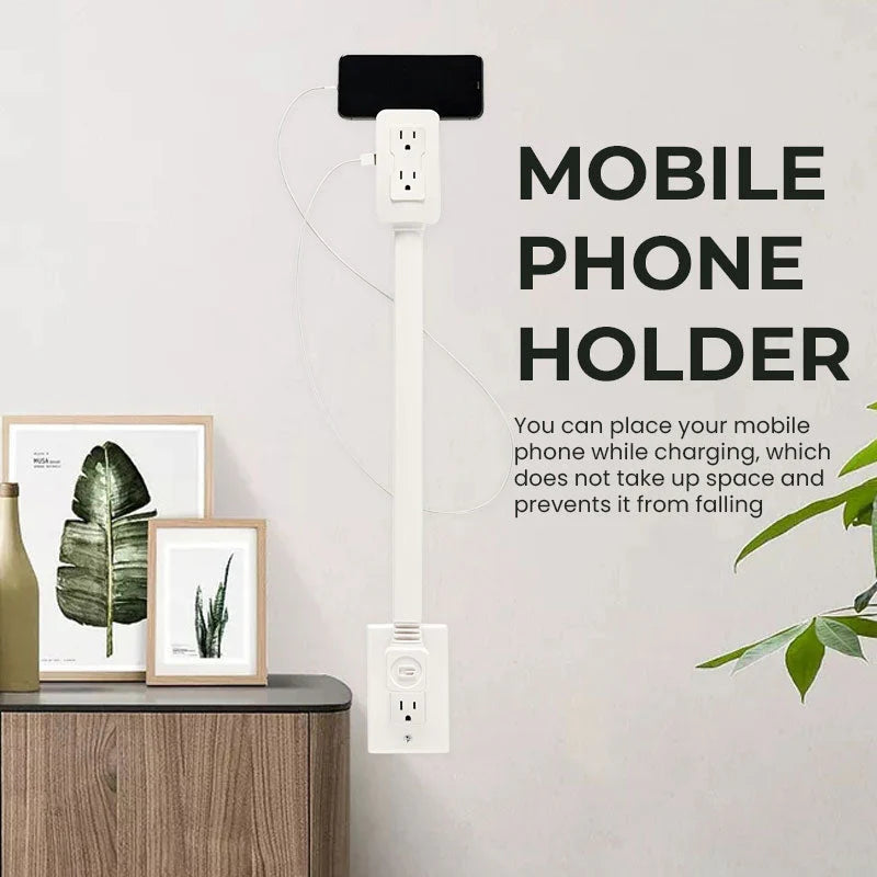 Power socket swivel extender