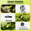 3-in-1 Cordless Lawn Mower with 2×21V Batteries, German Quality Lightweight Grass Trimmer & Edger for Small to Medium Gardens