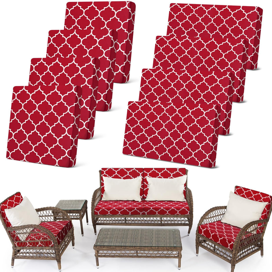 🛋️ Waterproof Outdoor Patio Sofa Cushion Covers 🔥