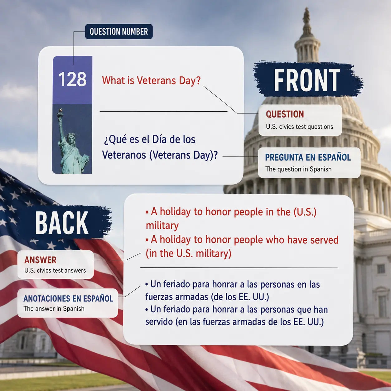 2026 US Citizenship Bilingual Instruction Cards