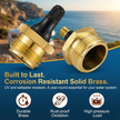 2-Pcs Brass RV Blow Out Plugs with Drain Valve