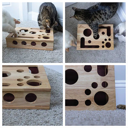 Now 49%OFF 🎁Cat Scratch Puzzle Enrichment Box: Stress Free Alternative to Clippers and Grinders