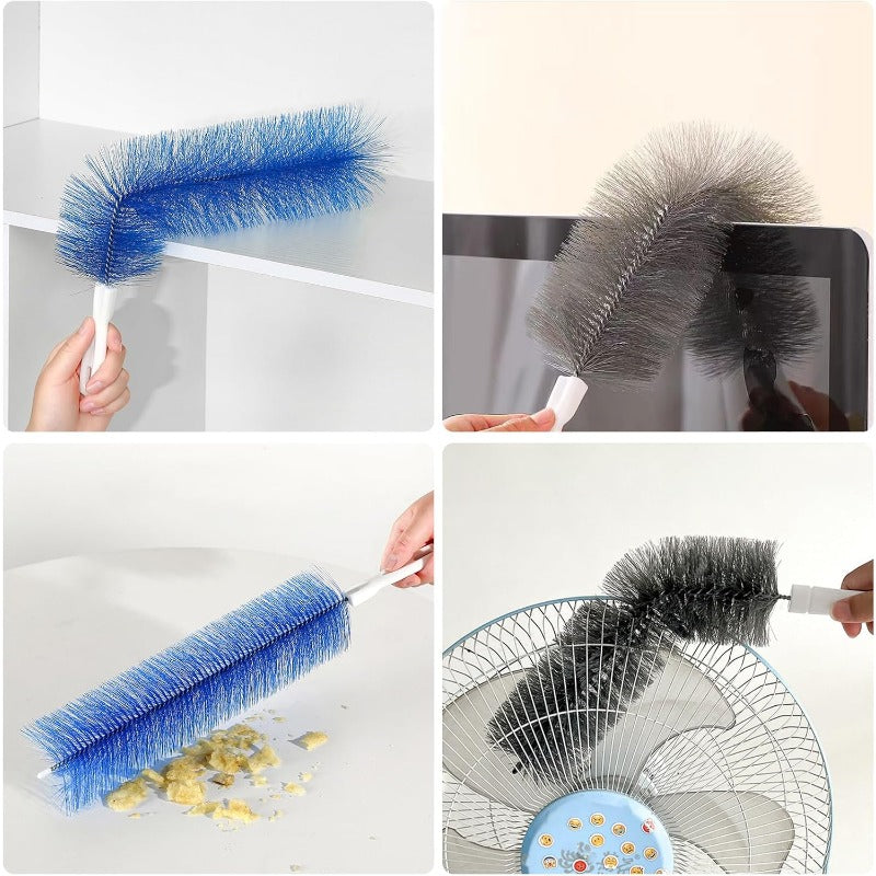Bendable Fan Cleaning Brush – Reusable Microfiber Duster for Fans&Curtain