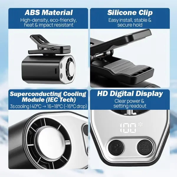 2026 IceBreeze™ 360° Pro - The Ultimate Car & Stroller Cooling Fan