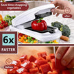 🏆Flash Sale⚡🥕 Professional Vegetable Chopper – 7-in-1 Multi-Cutter with Dishwasher-Safe Blades!
