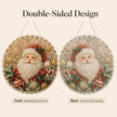 🎄Christmas Pearl Diamond Art Hanging Ornament Kit | Luxury Flocked Canvas with Scratch-Resistant Non-Fading Pearl Beads DIY Handmade Holiday Hanging Decor 🎅💎