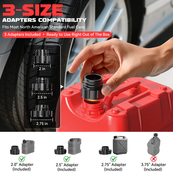 ✅ ⛽ Cordless Fuel Transfer Pump Compatible with DeWalt 20V & Milwaukee 18V Batteries