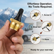 2-Pcs Brass RV Blow Out Plugs with Drain Valve