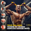 🔥💪 225LBS Heavy Duty Cable Resistance Band Home Gym Training Set