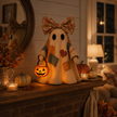 🔥 40% OFF TODAY - 👻🎃 Vintage Patchwork Ghost Decor(✨ LED Pumpkin Lantern}