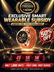 Stylish multi-functional sports monitoring watch