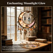 🌙Hand-Painted Moon and Floral Window Decor💖