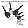 2-Piece Keyless Drill Chuck Adapter Set – 1/4′′ Hex Quick Change (0.3-8mm) for Impact Drivers & Power Tools