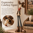 Whimsical Western Cowboy & Horse Figurine Duo 🤠🐴