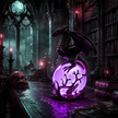🔥Halloween Promotion - Gothic Dragon LED Crystal Ball Lamp for Dark Aesthetic Decor🐉
