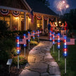 🌈Light Up Your 4th of July – 8-Pack Flag Lights with 8 Stunning Modes for Yard & Pathway