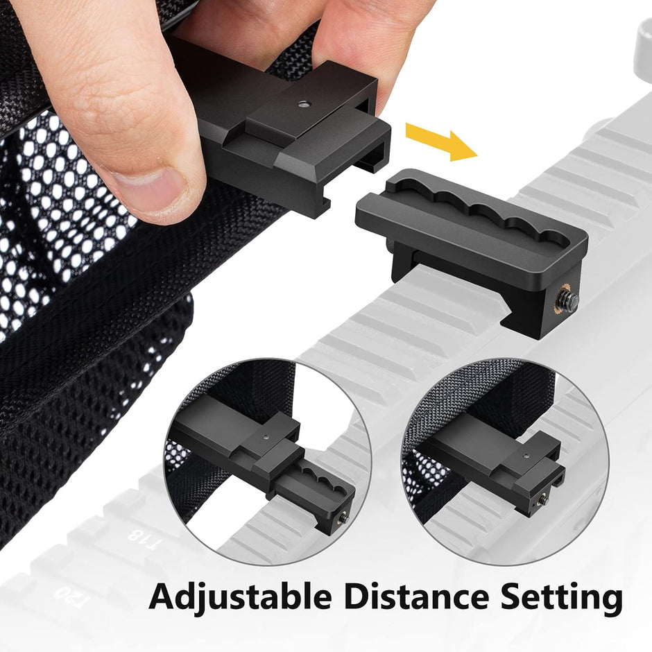 Quick-Release Brass Catcher with Heat-Resistant Mesh, Dual Picatinny Rail Mounts – Shell Casing Collector