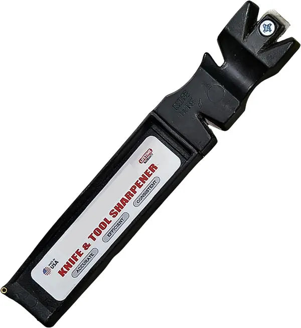 Multi-Purpose Knife & Tool Sharpener – Made in USA Manual Blade Sharpener for Kitchen, Outdoor Knives, Scissors & Axes