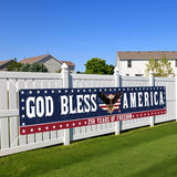 🎆✨God Bless America Patriotic Banner – 250th Anniversary Outdoor Decor Sign