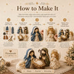 ✨ DIY Patchwork Nativity Scene Sewing Kit