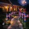 🔥8 Solar American Flag Pathway Lights for 250th Independence Celebration✨