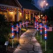 🔥8 Solar American Flag Pathway Lights for 250th Independence Celebration✨
