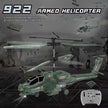 3.5 Channel Military RC Helicopters with LED Light, Altitude Hold, One Key Take Off/Landing