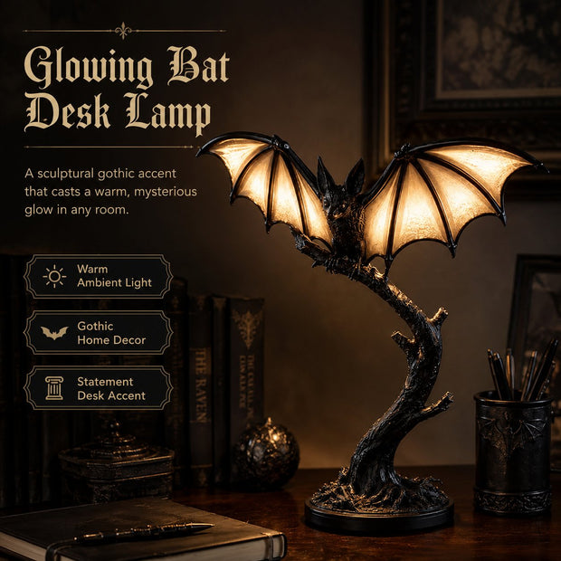 🔥Halloween Promotion - Lichtgevende vleermuis-tafellamp 🦇