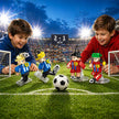 2026 World Cup Soccer Building Blocks Advent Calendar - 24 Pack Mystery Blind Box Toy Set with 10 Figures, Playable Field & Keychains (712 PCS)