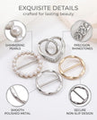 ✨ 9-Piece Shirt & Scarf Clip Set – Effortless Everyday Style