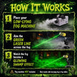 Halloween Green/Red Swamp Laser Projector - IP67 Waterproof Outdoor Haunted House Laser Light with Timer