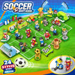 2026 World Cup Soccer Building Blocks Advent Calendar - 24 Pack Mystery Blind Box Toy Set with 10 Figures, Playable Field & Keychains (712 PCS)