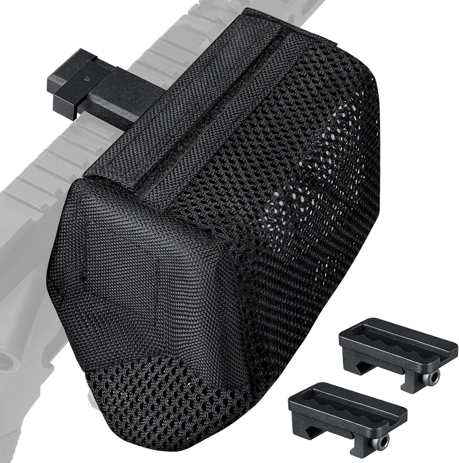 Quick-Release Brass Catcher with Heat-Resistant Mesh, Dual Picatinny Rail Mounts – Shell Casing Collector