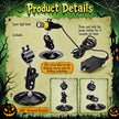 Halloween Green/Red Swamp Laser Projector - IP67 Waterproof Outdoor Haunted House Laser Light with Timer