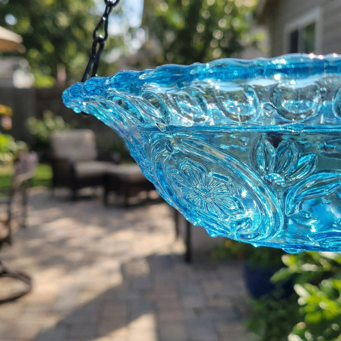 Solar Powered Hanging Bird Bath Fountain