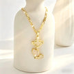 Cross & Prayer Hands Pendant Necklace