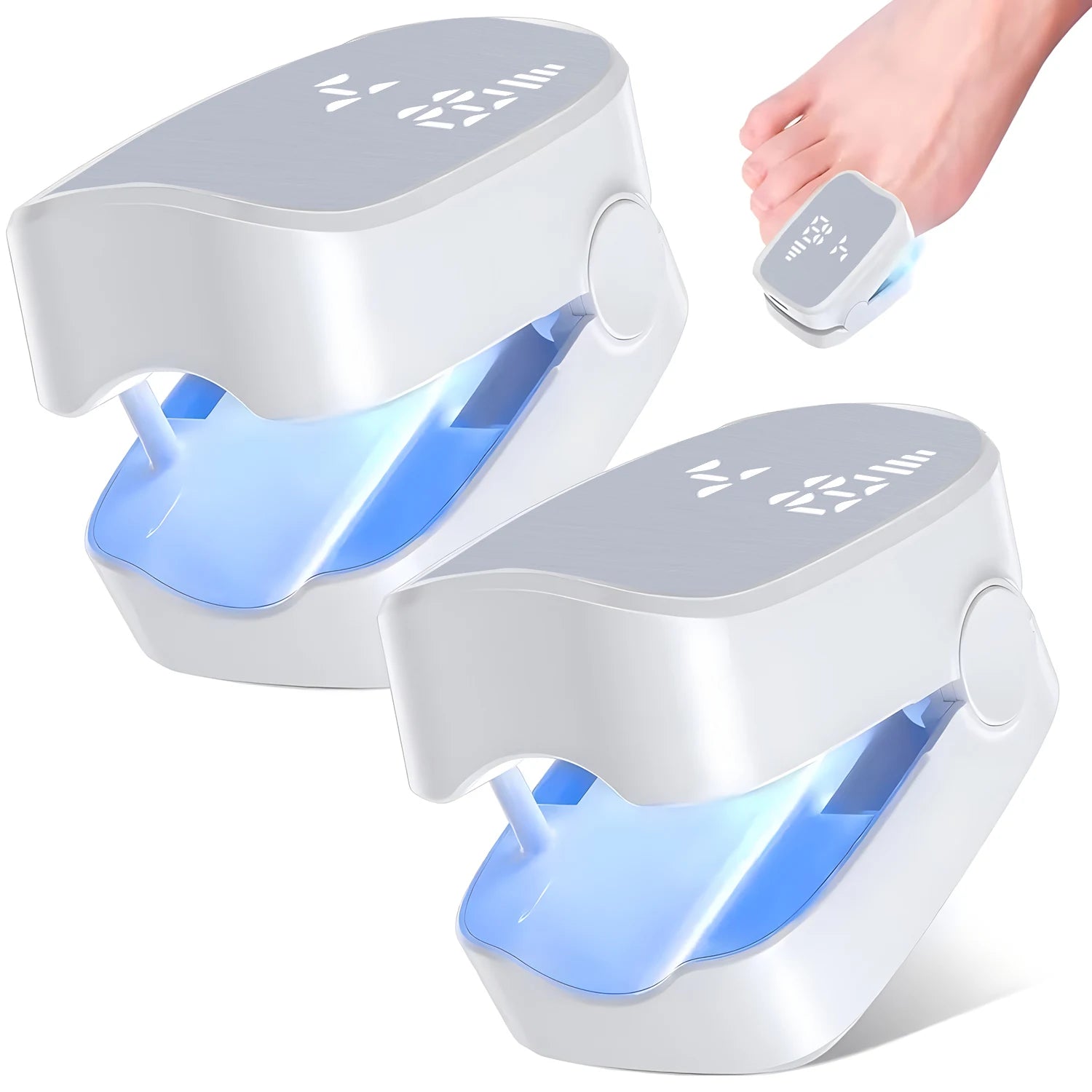 Nail Fungus Treatment LED Laser Device for Onychomycosis with USB Charging, 905nm Infrared and 470nm Blue Light for Professional Nail Care