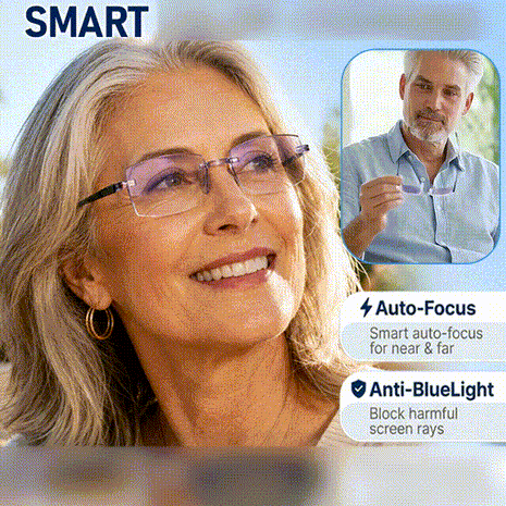 [Regain Your Youthful Vision] Smart Zoom Diamond-Cut Reading Glasses