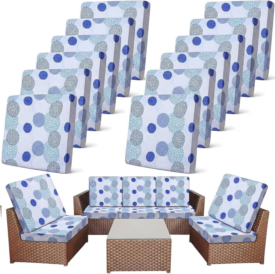 🛋️ Waterproof Outdoor Patio Sofa Cushion Covers 🔥