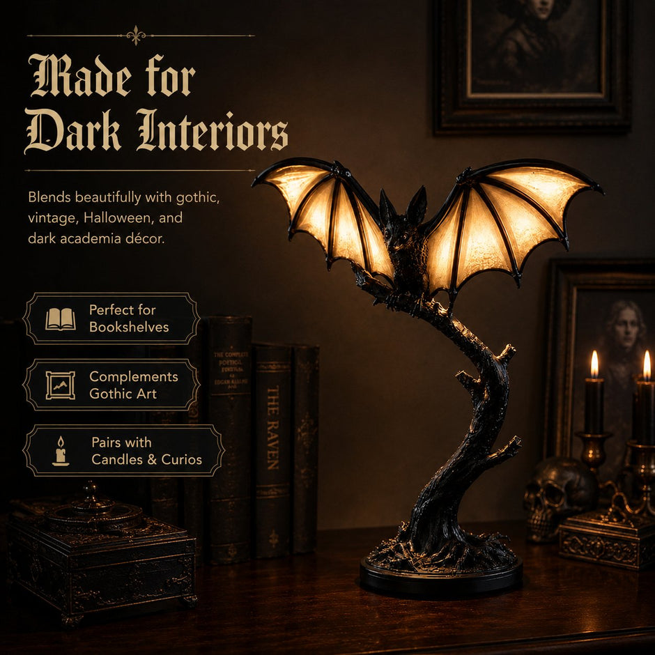 🔥Halloween Promotion - Lichtgevende vleermuis-tafellamp 🦇
