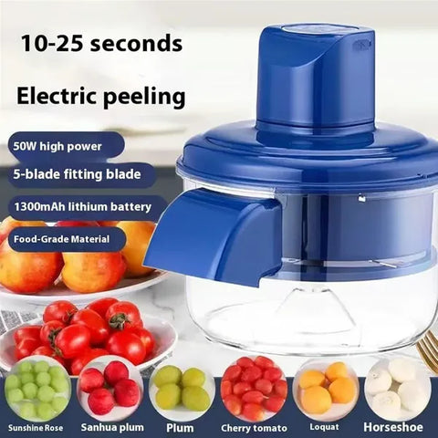 Éplucheur de fruits automatique rechargeable, efficace et sans tracas pour la cuisine