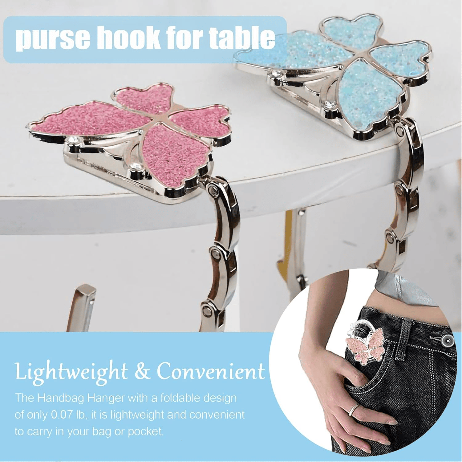 Butterfly Foldable Handbag Hanger
