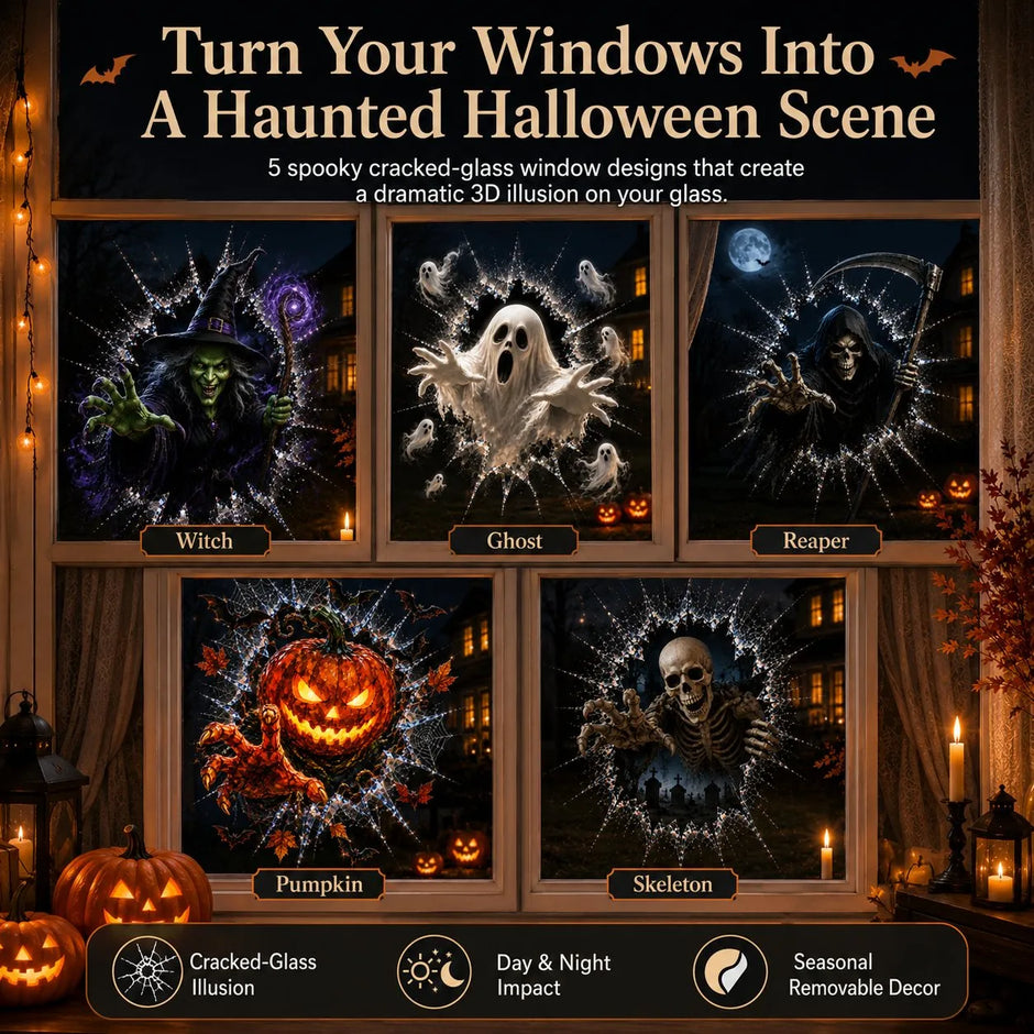 Turn Any Window Into a Haunted Halloween Scene