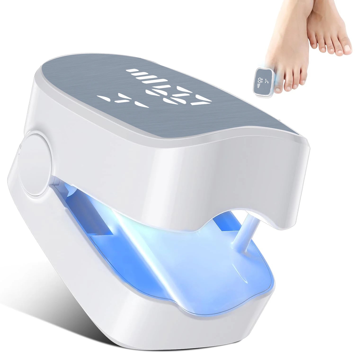 Nail Fungus Treatment LED Laser Device for Onychomycosis with USB Charging, 905nm Infrared and 470nm Blue Light for Professional Nail Care
