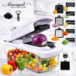 🏆Flash Sale⚡🥕 Professional Vegetable Chopper – 7-in-1 Multi-Cutter with Dishwasher-Safe Blades!