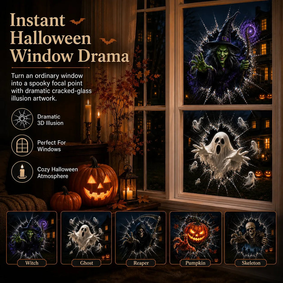 Turn Any Window Into a Haunted Halloween Scene
