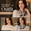 🧣 Effortless Glamour: Pop-On Pearl Necklace Scarf ✨